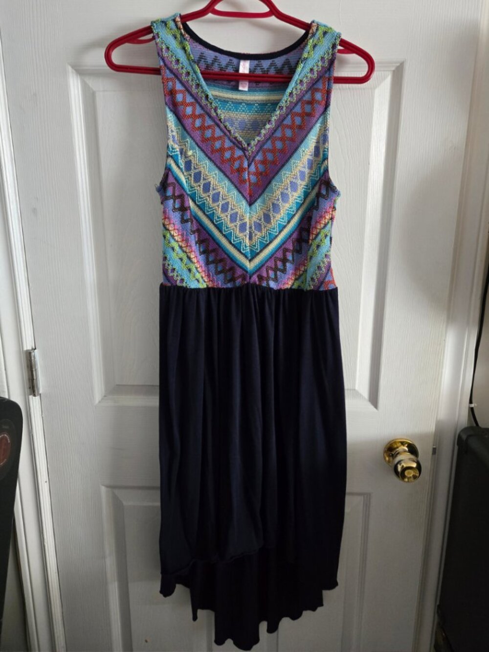 Colourful High-Low Dress
